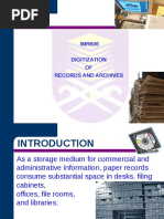 WEEK 1 6 Digitization of Archives and Records