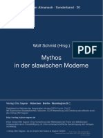 Mythos in Der Slawischen Moderne: Wolf Schmid (HRSG.)