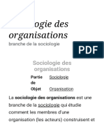 Sociologie Des Organisations - Wikipédia