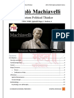 Machaivelli PSIR Notes Chanakya Mandal by Swapnil Mungale