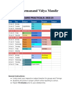 Datesheet BOARD Practicals