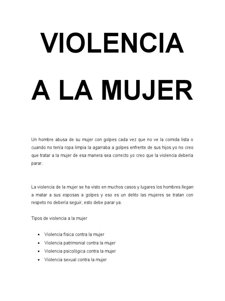 Violencia A La Mujer PDF