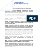 Contrato de Prestación de Servicios de Control de Plagas