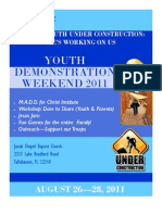 Youth Demonstration Weekend 2011 Flyer