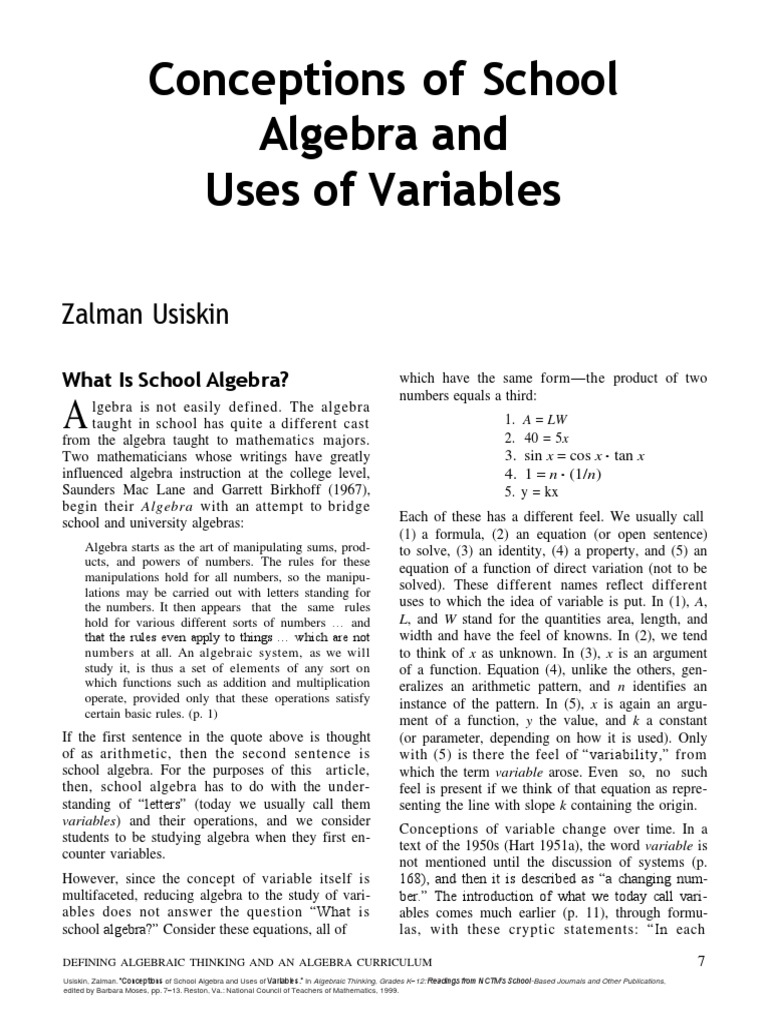 Artikel Bahasa Inggris PDF Variable (Mathematics) Trigonometric Functions