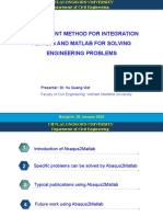 Efficient Abaqus-Matlab Integration for Solving Engineering Problems