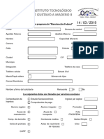 Formato Manutencion ITGAM II Formulario Federal