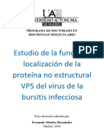 Función y localización de la proteína VP5 del virus de la bursitis infecciosa