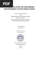 Download ANALYTICAL STUDY ON CORE BANKING WITH REFERENCE TO STATE BANK OF INDIA by PALLAYYA CHOWDARY NEKKANTI SN62856199 doc pdf