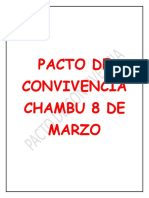 Pacto de Convivencia Chambu 8 de Marzo 2023