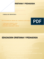 Educacion Cristiana y Pedagogia
