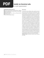 Politicas de Saude No Governo Lula