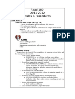 Rules Procedures 2011-2012