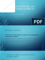 Clasificación de Las Reacciones Químicas