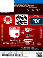 Entrada Temporada 2023 1 Independiente Santa Fe 26-02-23 Olicide RAMIREZ