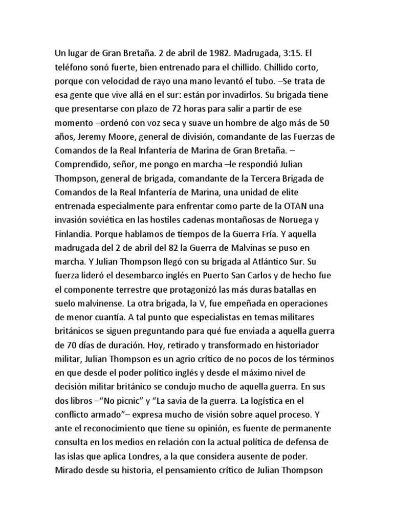 Vistazo No Picnic PDF Brigada Reino Unido