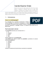 Orale - Fondamenti Di Programmazione