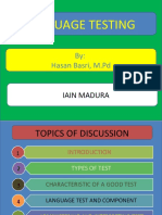 Language Testing Pertemuan 1 & 2