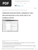 Communication between a S7-1200 _ 1500 and Movicon 11.5 PLC