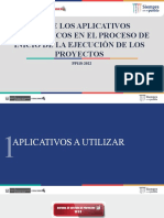 Aplicativos en El Inicio de Ejecución de Proyectos 2022