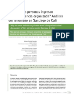 ¿Por Qué Las Personas Ingresan A La Delincuencia Organizada? Análisis Del Fenómeno en Santiago de Cali