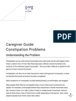 Caregiver Guide - Constipation Problems