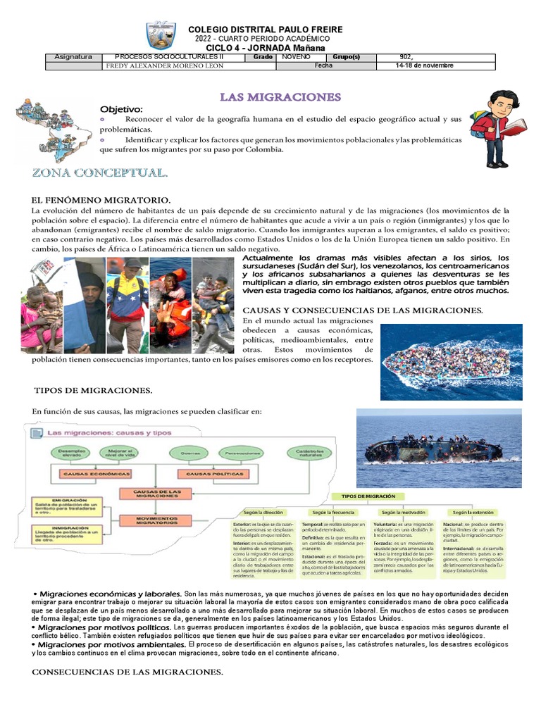 Actividades sobre Migración para Niños | PDF | Inmigración | Migración ...