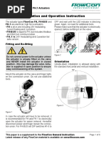 FlowCon FH Instruction