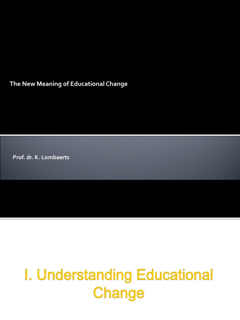 Fullan's Educational Change Insights | PDF | Teachers | Learning