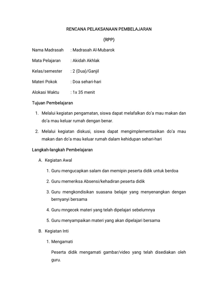 RPP | PDF
