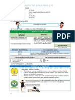 Sesión de Aprendizaje 1 Setiembre - 1º-2º