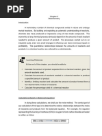 Chapter 3 Stoichiomestry