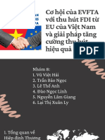 Cơ hội của EVFTA với thu hút FDI từ EU của Việt Nam và giải pháp tăng cường thu hút hiệu quả
