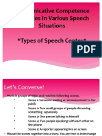 4-Types of Speech Context