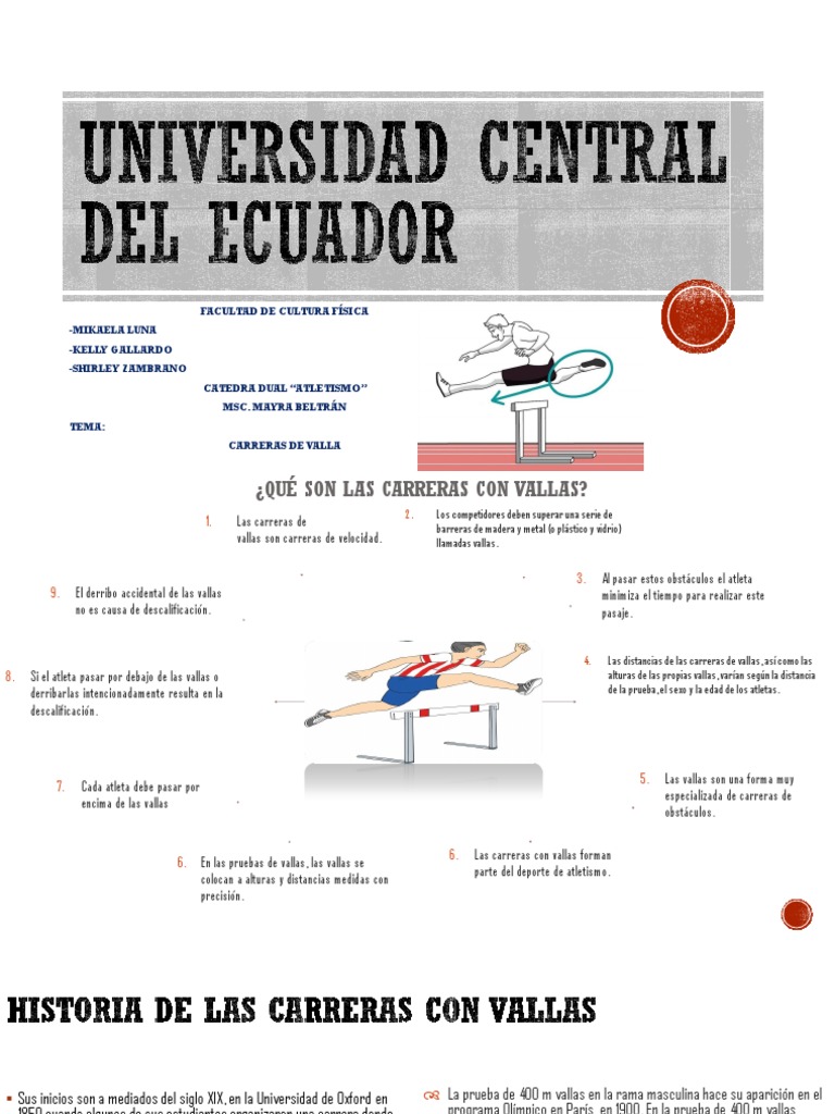Carreras de Vallas en Atletismo | PDF | Deporte del atletismo