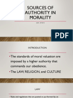 Authorities in Morality