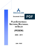 Politicas Nacionales Salud-Peru-Plan Estrategico Sectorial Multianual 2008-11