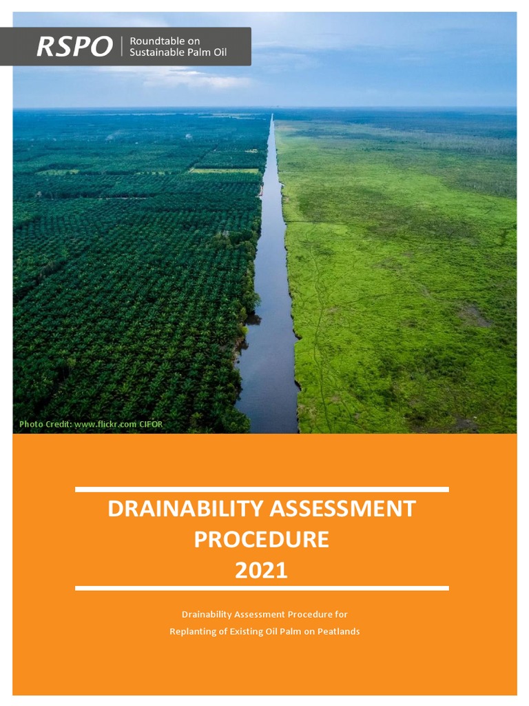 RSPO Drainability Assessment Guide | PDF | Peat | Hydrology