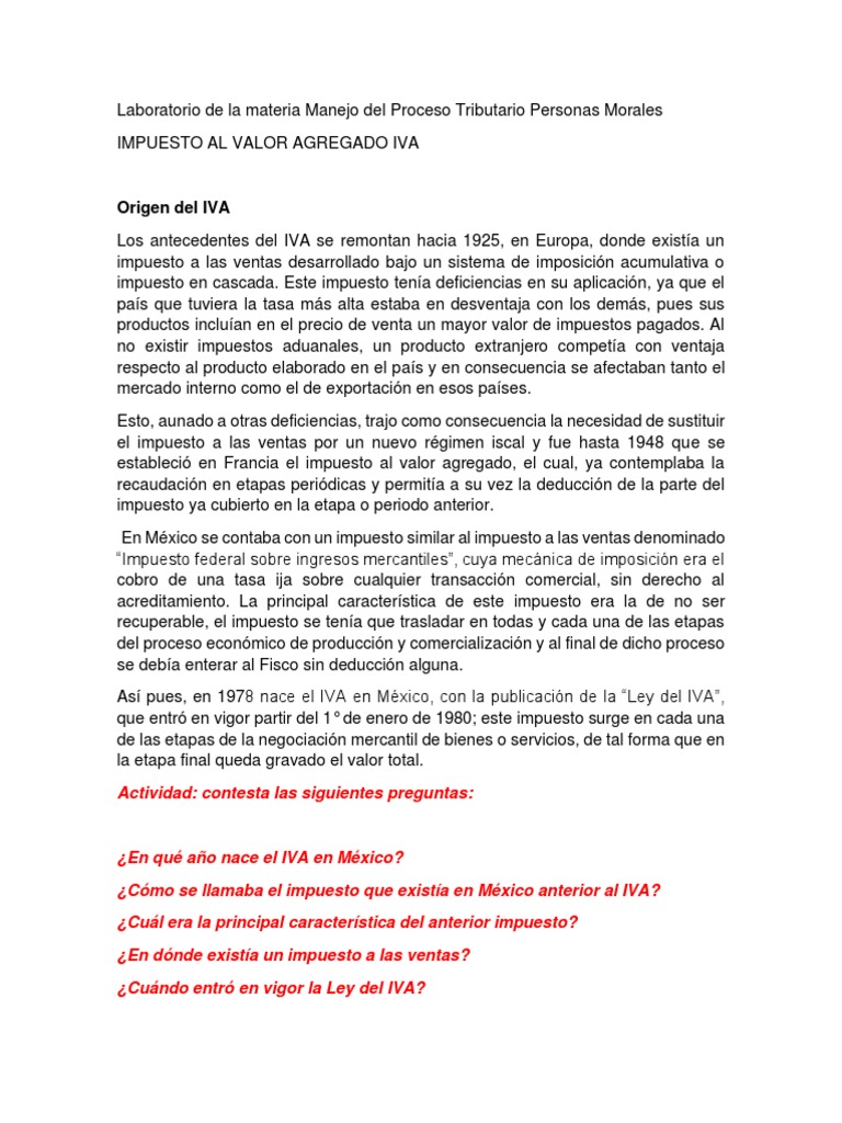 Laboratorio de la materia manejo del proceso tributario personas