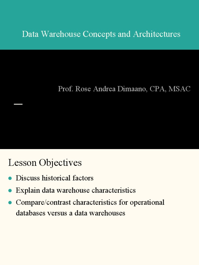 AIMP339 Material 2 PDF Databases Data Warehouse