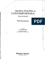 Kymlicka, Filosofia Política Contemporânea