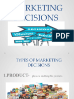 Marketing Decisions Power Point