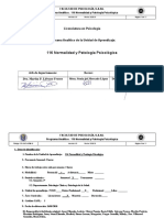 Programa Analitico Normalidad y Patologia Psicologica