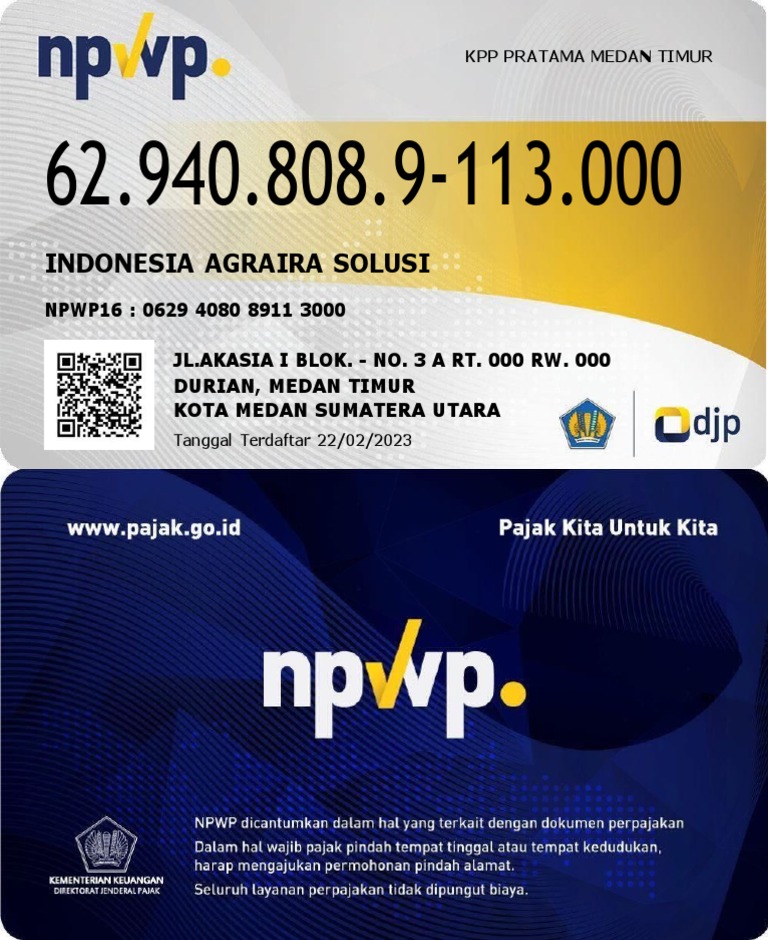 NPWP KPP Pratama Medan Timur | PDF