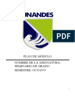 Plan Modulo Seminario de Grado Nuevo Pensum 2 2022