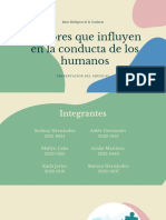 Factores Que Influyen en La Conducta Humana (Grupo 03)