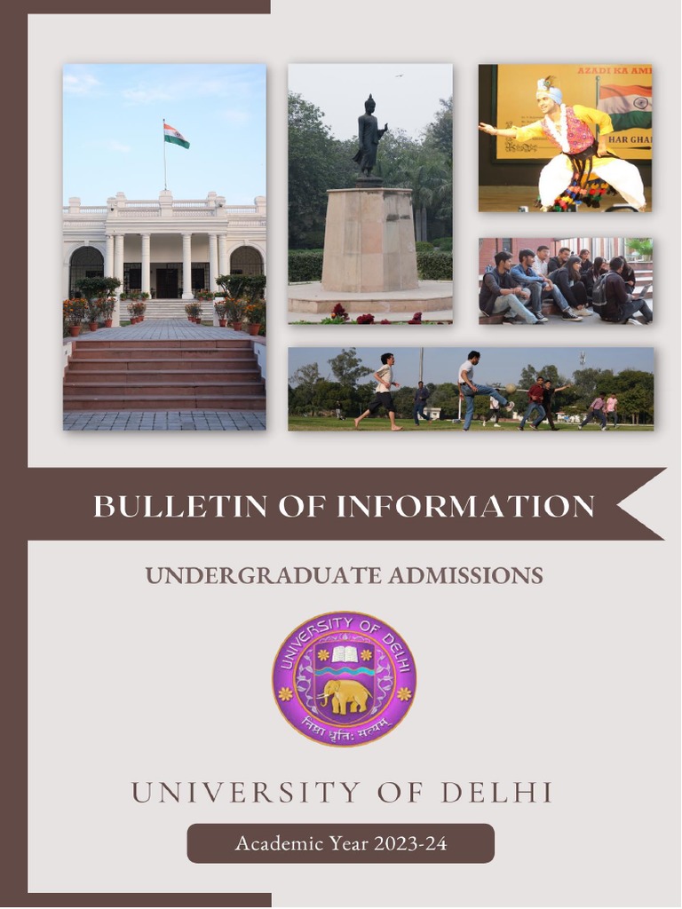 University of Delhi UG Admission Guide | PDF | Science | Bachelor's Degree