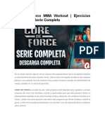 Introduccion - Core de Force MMA Workout