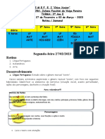 4 Semana de 27 A 03 de Março