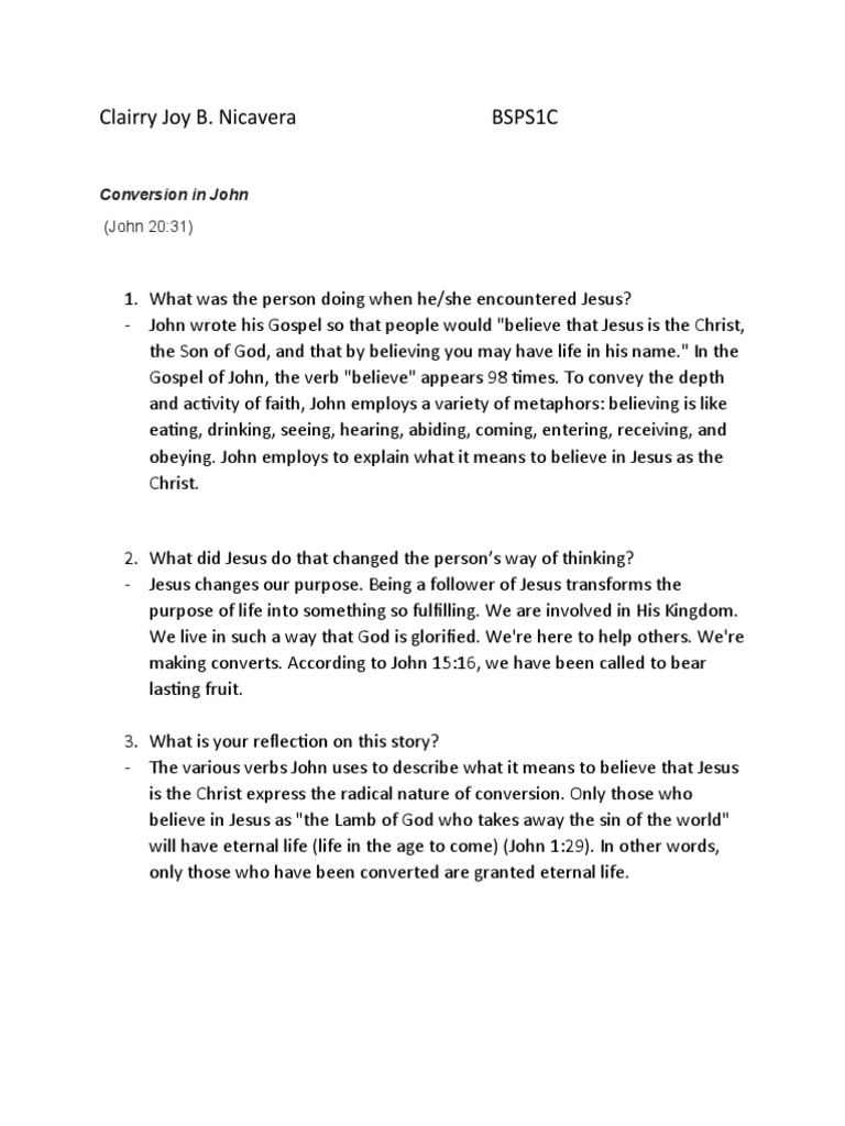 The Bible Characters | PDF